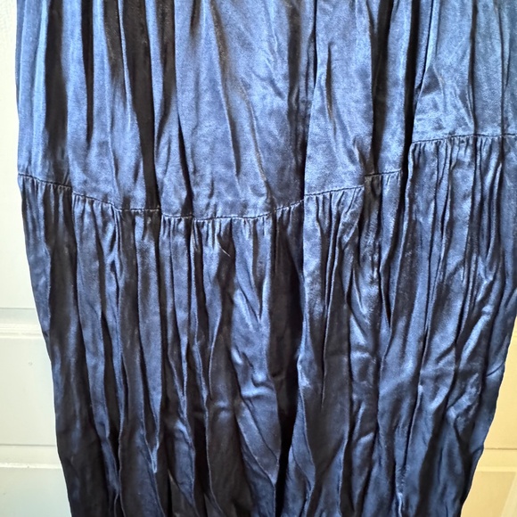 GREEK ARCHAIC KORI OVERSIZE NAVY VISCOSE MAXI DRESS - Picture 9 of 12